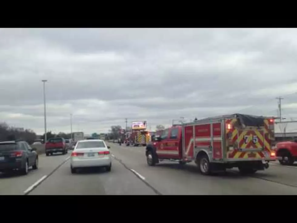 Video Footage of a Trailer Fire on 131 in Grand Rapids