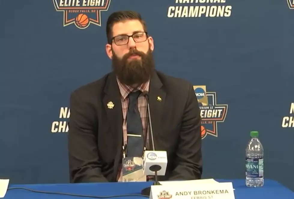 Ferris Coach Andy Bronkema&#8217;s Beard Gets National Attention [Video]