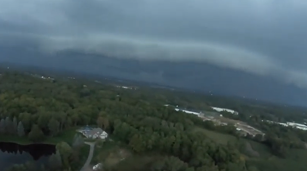 Two Amazing Views Of Wednesday&#8217;s Storm Rolling In [Video]