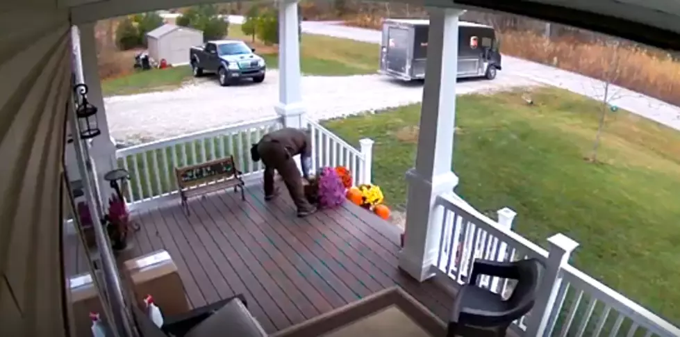Michigan Delivery Man Goes Viral For Fixing Flowers [Video]