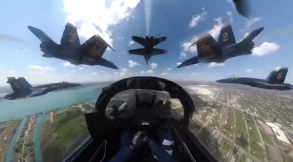 Watch From The Cockpit As The Blue Angels Fly Over Detroit