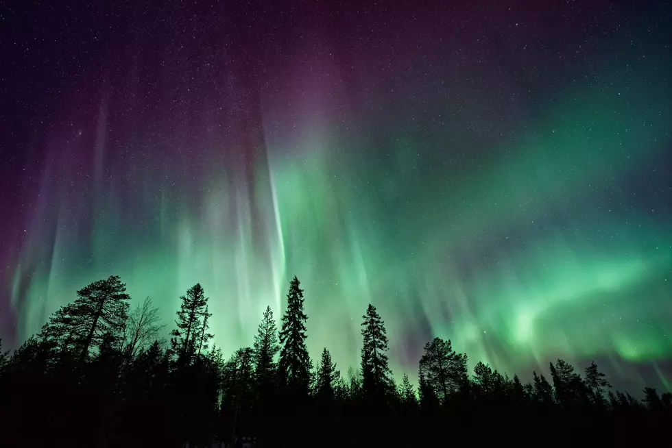 Aurora Borealis Creates Light Show Over Marquette, Michigan