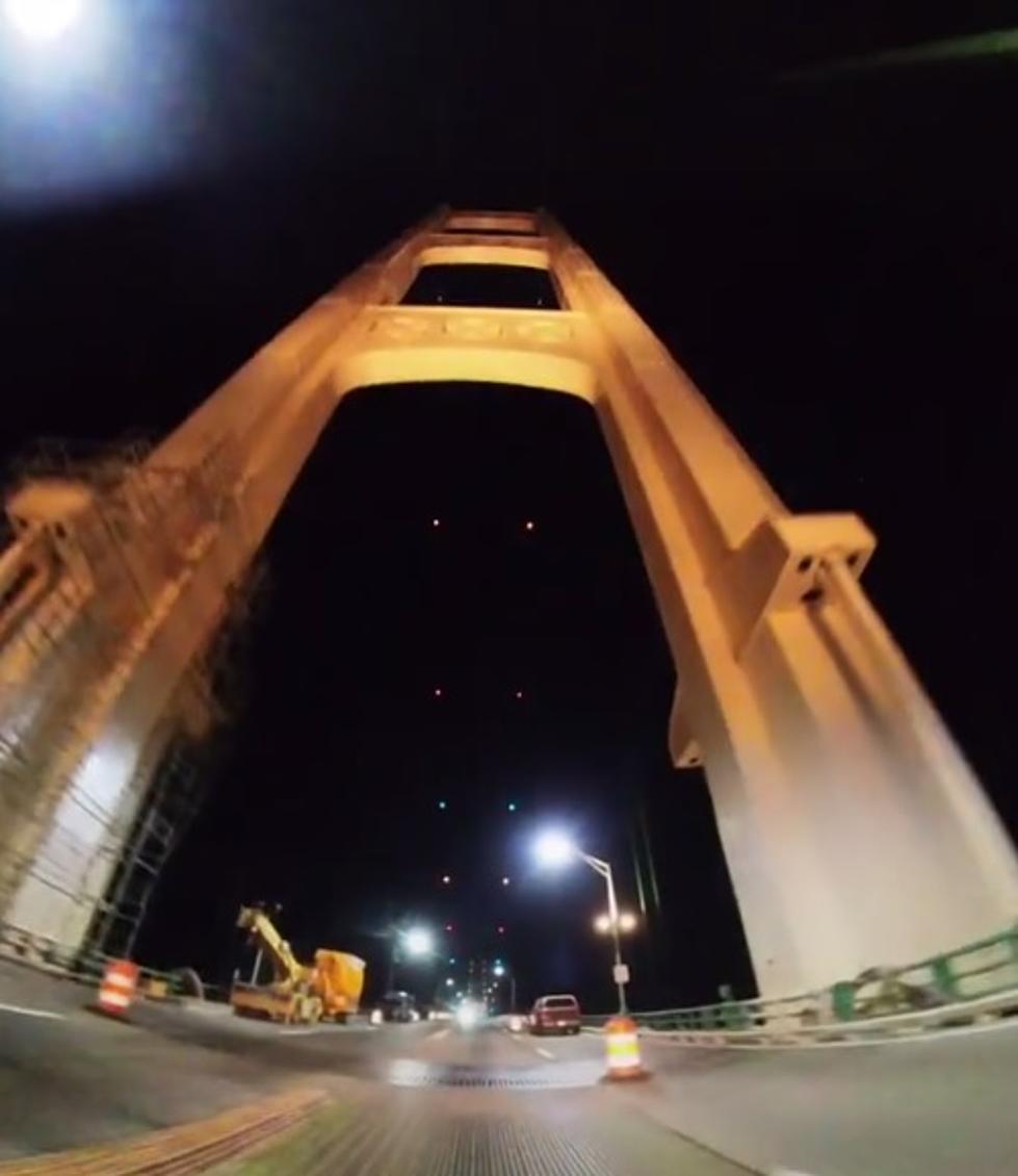 WATCH: Crossing the Mighty Mac At Night In Dizzying, Eye-Popping Video