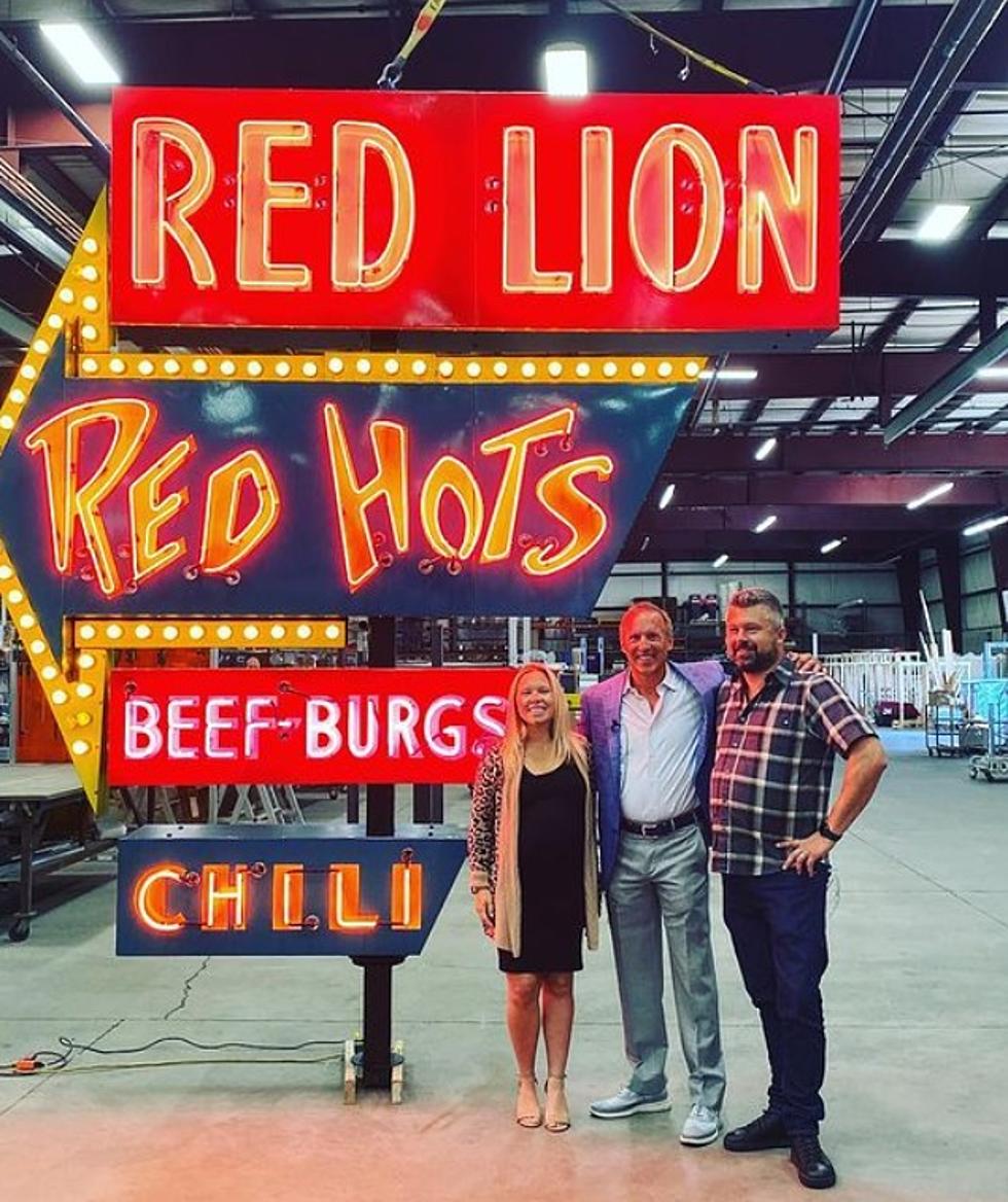 Restored Red Lion Vintage Neon Sign Returns