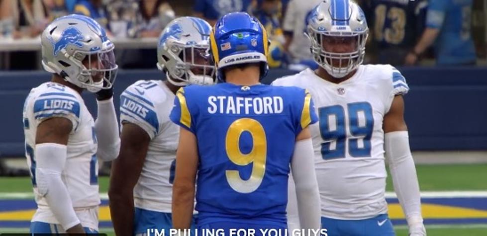 Watch Matthew Stafford Share A Moment With His Ex-Teammates