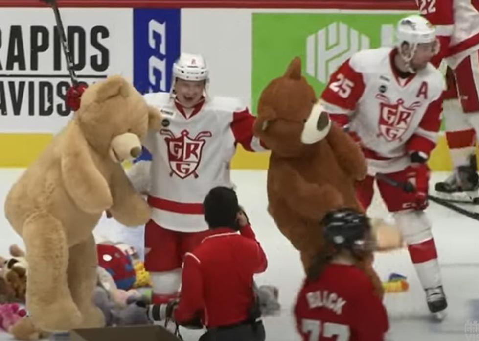 Grand Rapids Griffins Host Heart-Warming Teddy Bear Toss