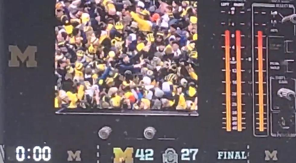 WATCH: Michigan Fans Party On The Field After Historic Win