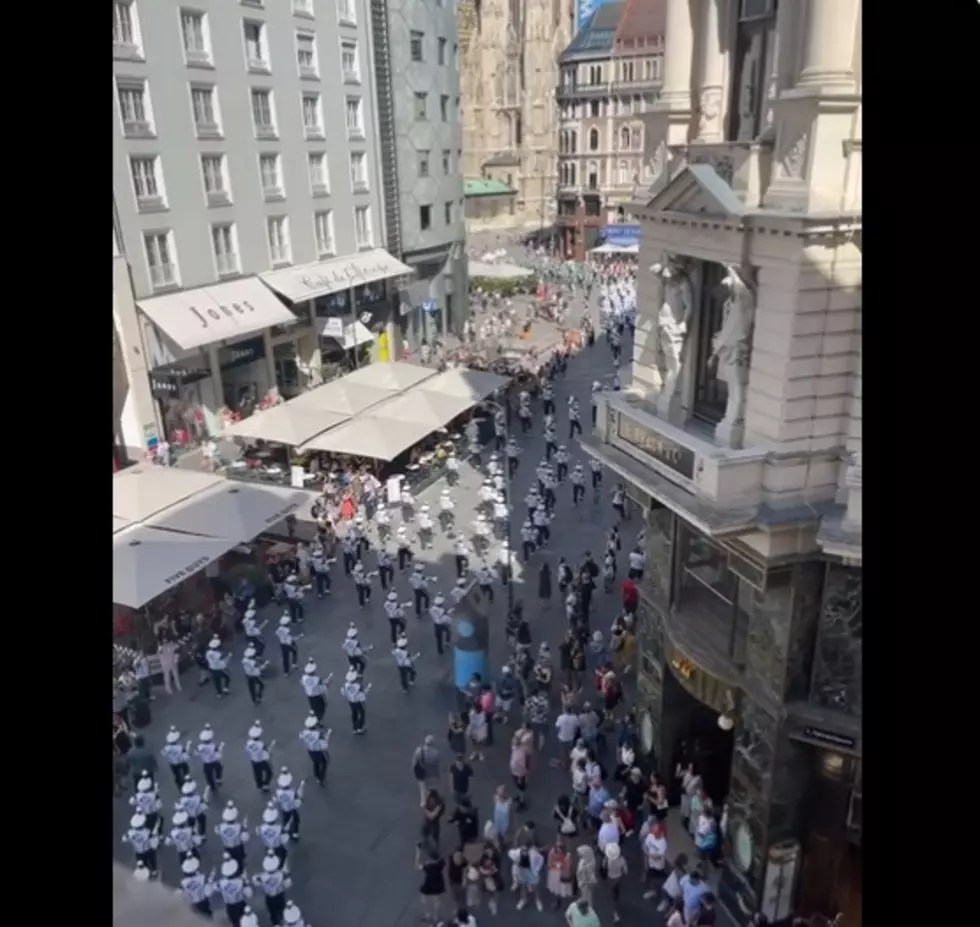 Why Was The MSU Band Marching Down The Street In Vienna?