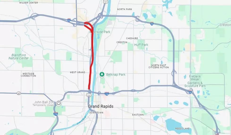 Interstate 296 on Google Maps