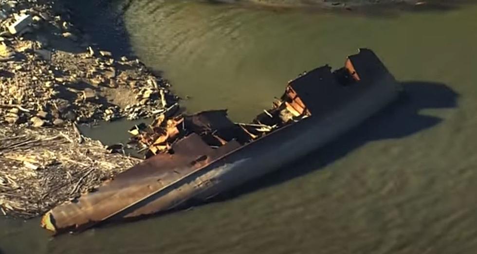 WWII Ship Resurfaces Due To Low River Levels