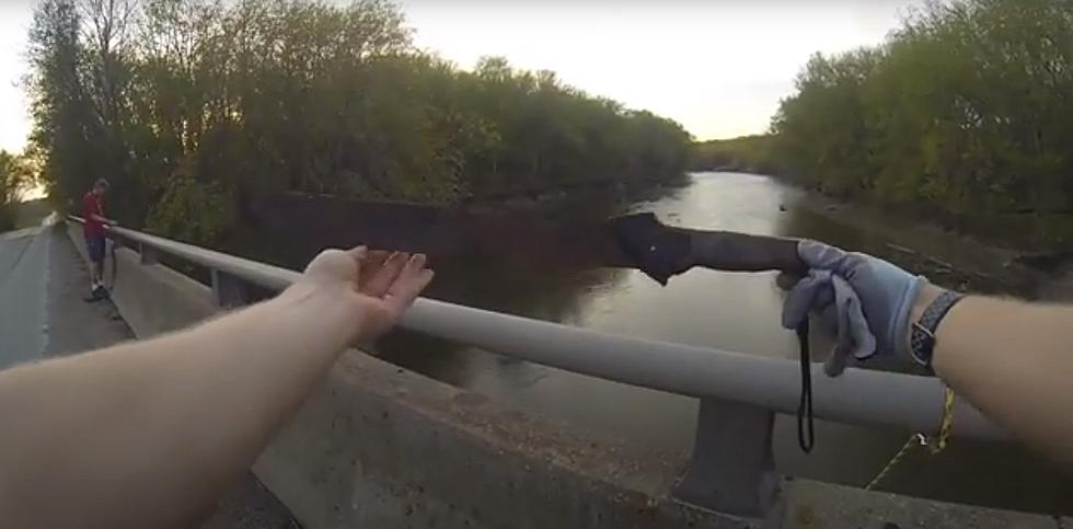 It will shock you to watch what a man finds in a Illinois river