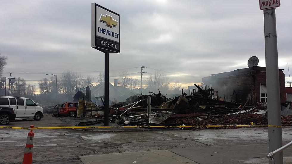 Fire Destroys Winchester, IL Car Dealership