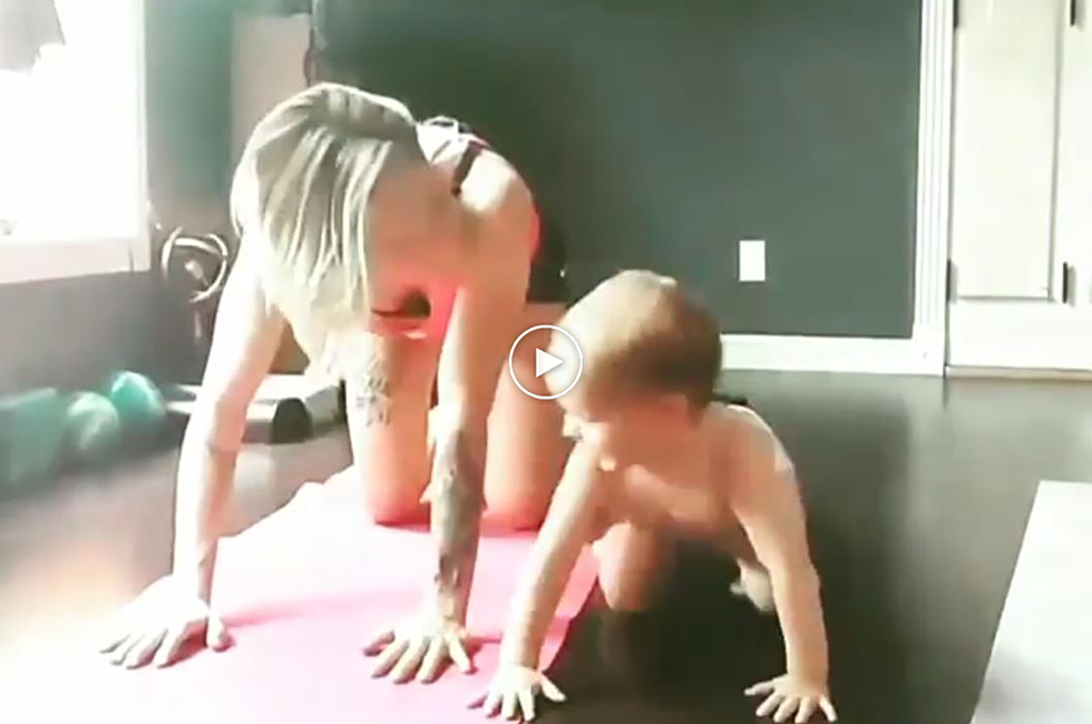 Adorable Toddler Makes Quincy Mom&#8217;s Yoga Even More Challenging [VIDEO]
