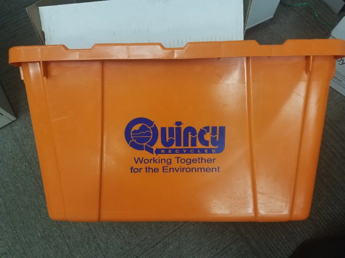 City to Pick Up Non Stickered Orange Recycling Containers