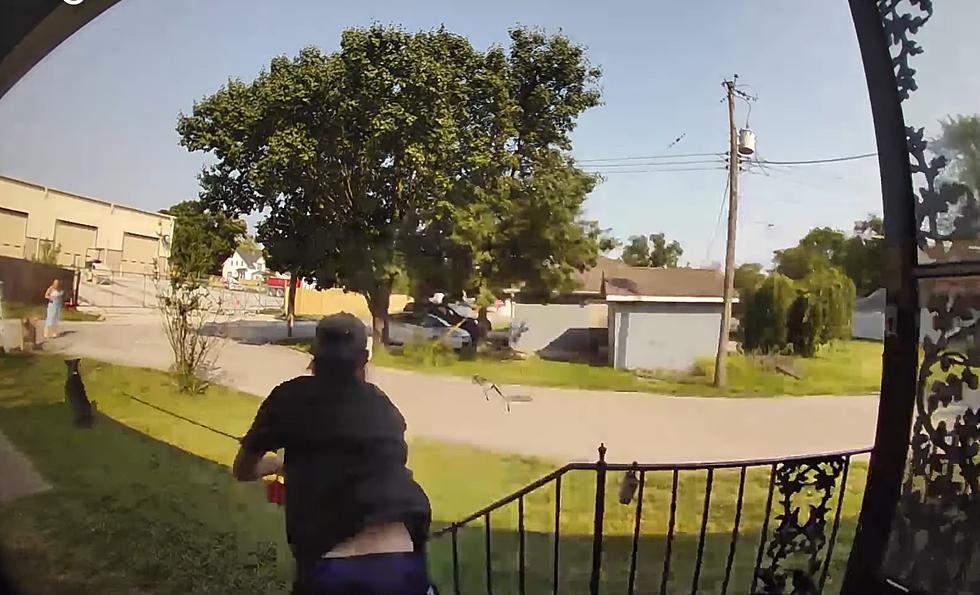 Doorbell Cam Shows Missouri Man Go Airborne Thanks to His Dog