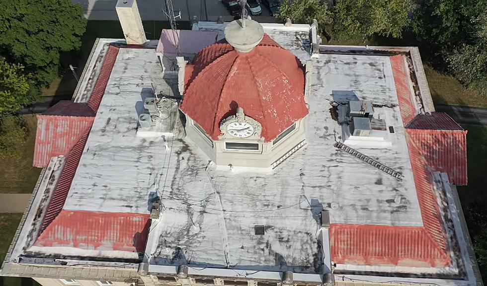 Drone Video Shows the Top of Missouri’s Monroe County Courthouse