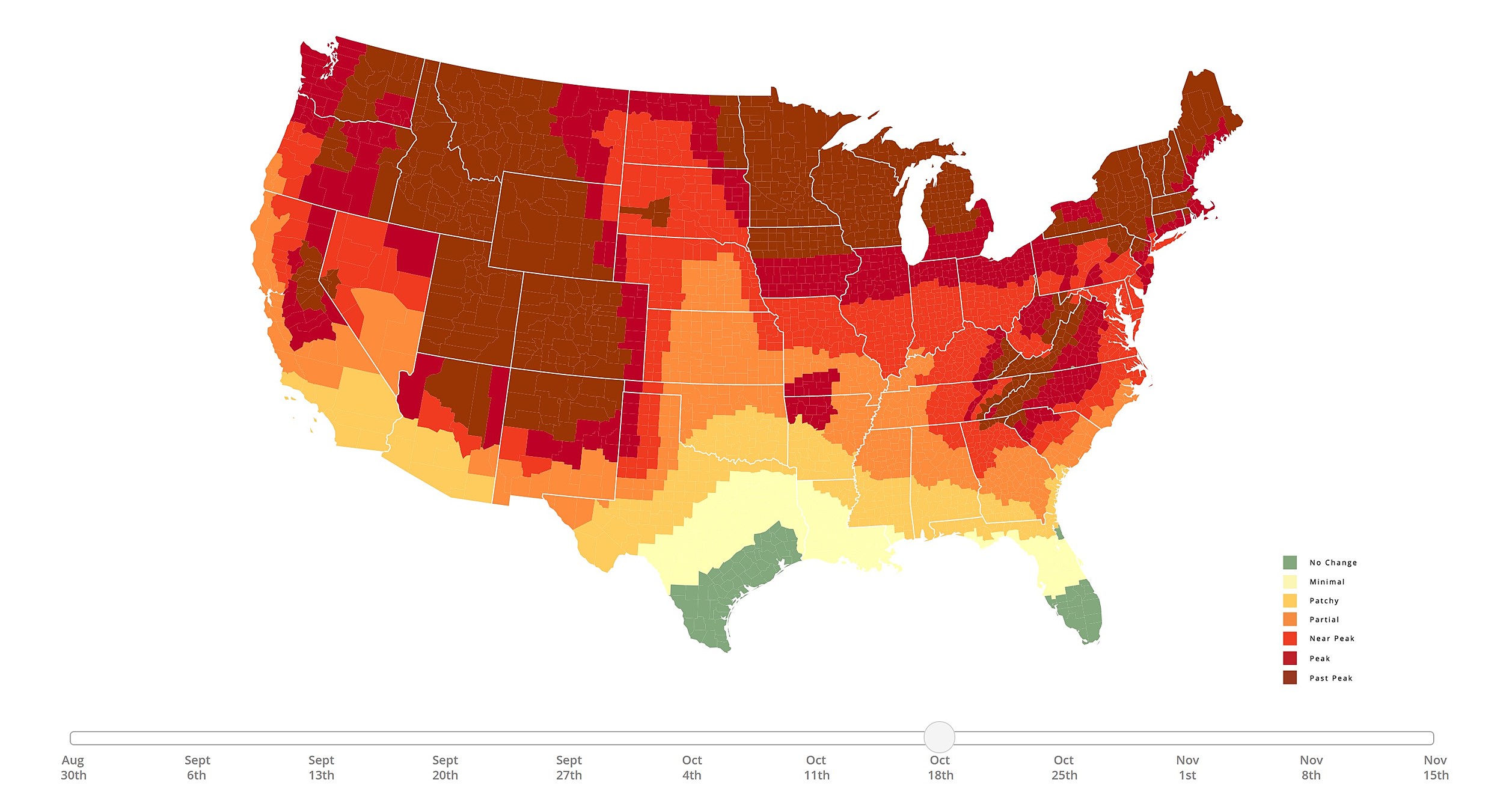 New Map Predicts Missouri and Illinois to See Fall Colors Soon