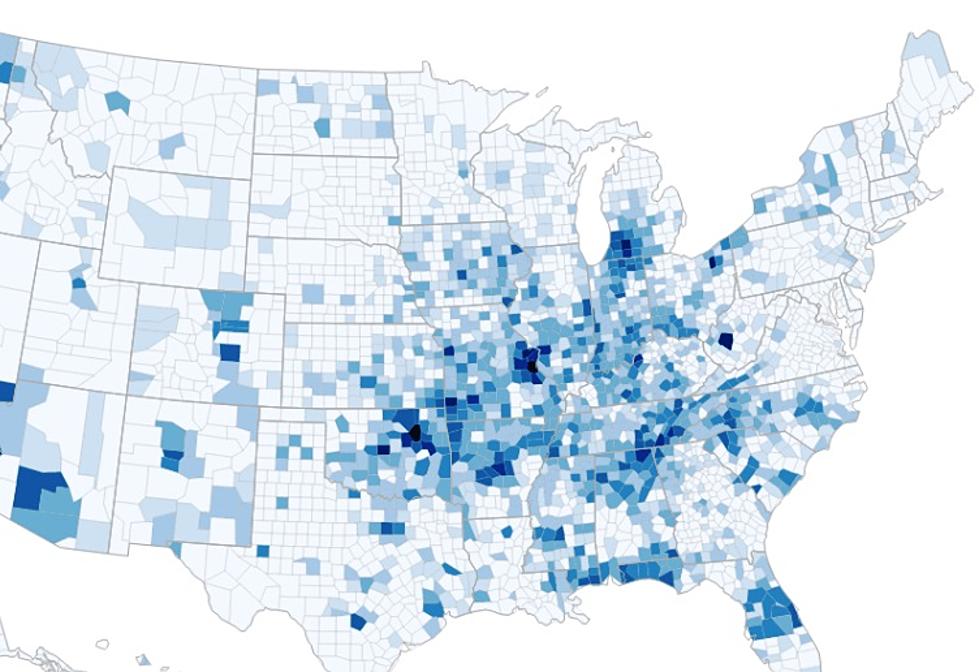 Map Showing Meth Labs Per County is Depressing for Missouri