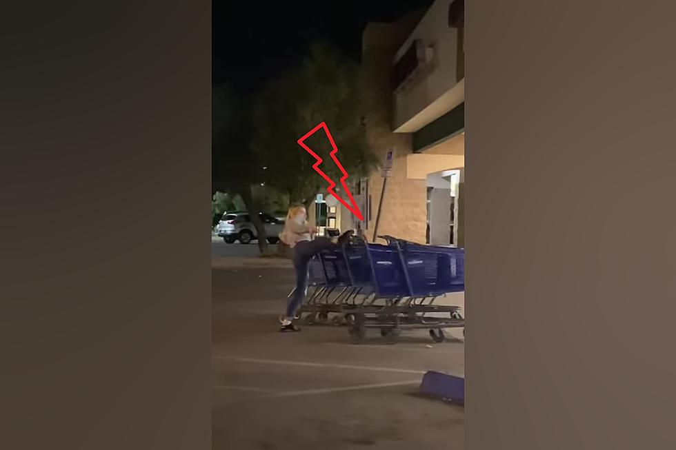 Missouri Woman Shows Off Sweet Karate Kid Moves on Shopping Carts