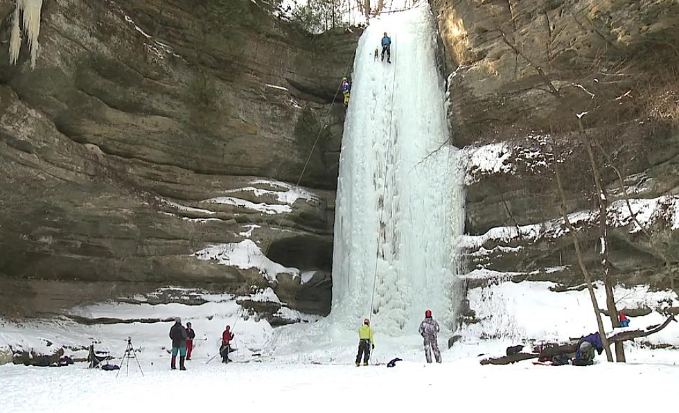 Yes, You Really Can Climb Frozen Waterfalls in this Illinois Park
