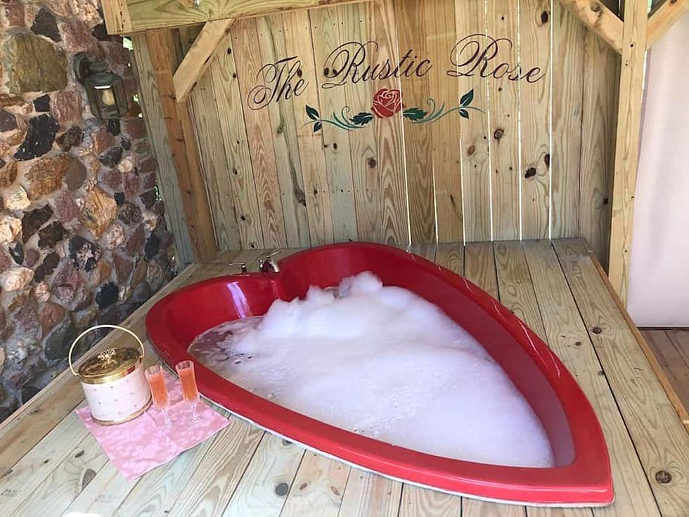 This Very Valentine Missouri Airbnb Has an Outdoor Heart Tub