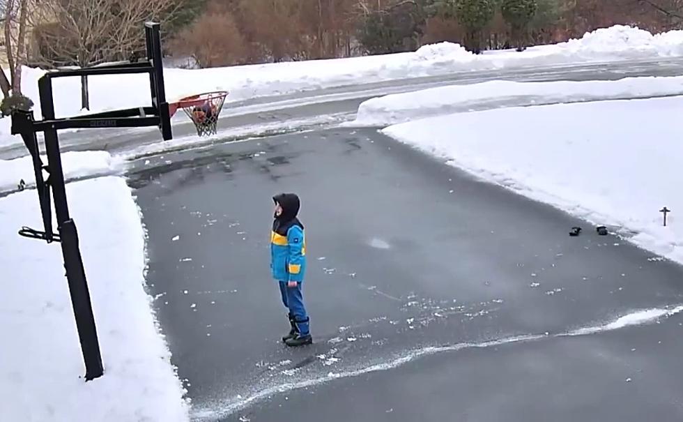 This Kid Trying to Play Basketball in Winter is All of Us