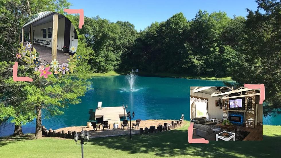 Maywood, Missouri Cabin Airbnb Has a Lake Just Footsteps Away