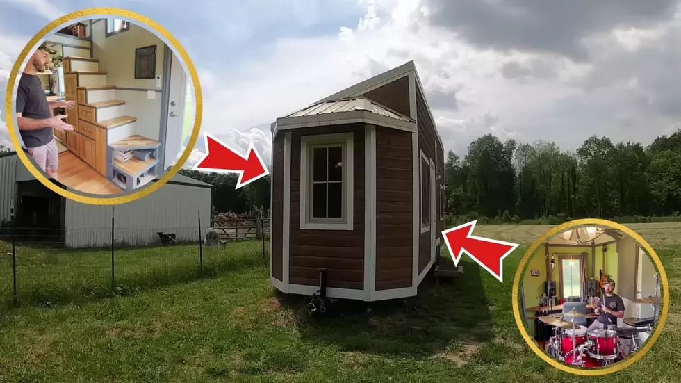 Musician Shows How He Built a Tiny Home Big Enough for His Drums