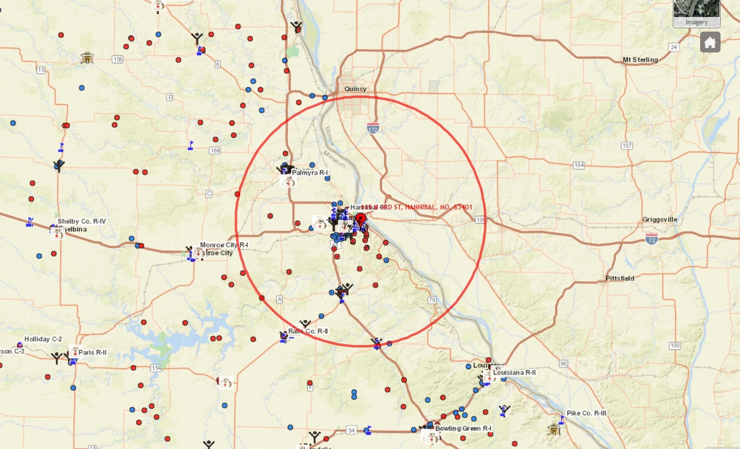 Check This Map To See Where Sex Offenders Live In Missouri 5384