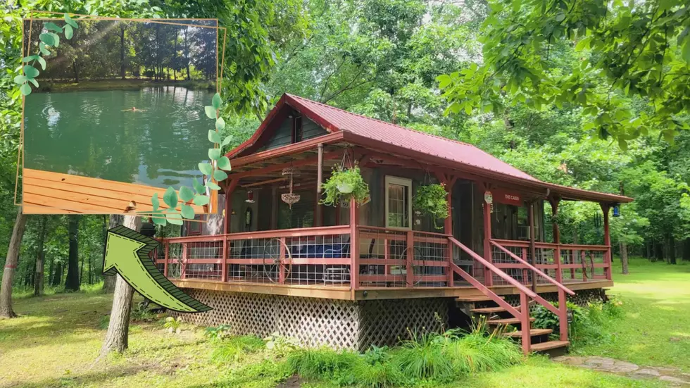 See a Cabin and Lake Hidden Away in the Woods Near Camp Point