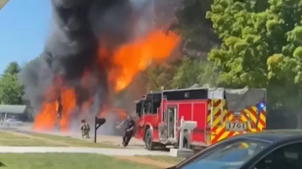 Video Shows a Missouri Garbage Truck that Caught Fire Tuesday