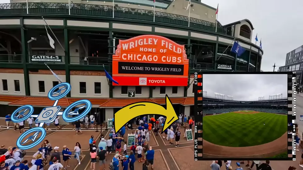 wrigley field drone tour