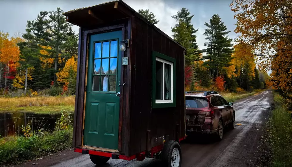 Midwest Guy Built This Tiny Cabin So He & Wife Can Travel America