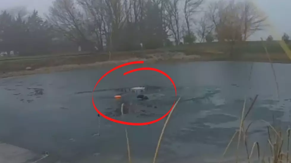 Watch Illinois Officer Save a Dog Submerged in a Frozen Lake