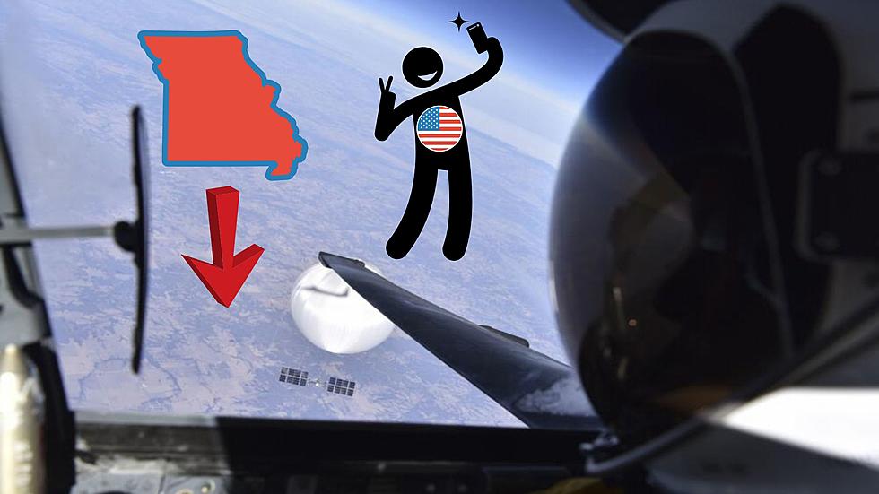 Air Force Shares Epic Selfie With Spy Balloon over Missouri