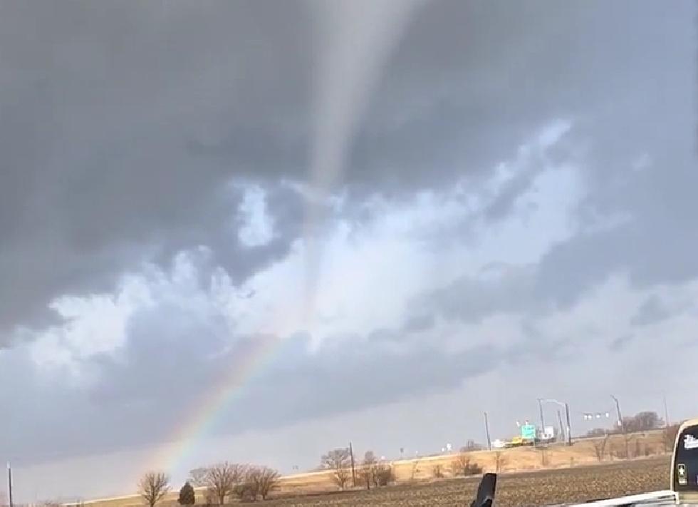Watch Video of a Twister in Illinois that Gave Birth to a Rainbow