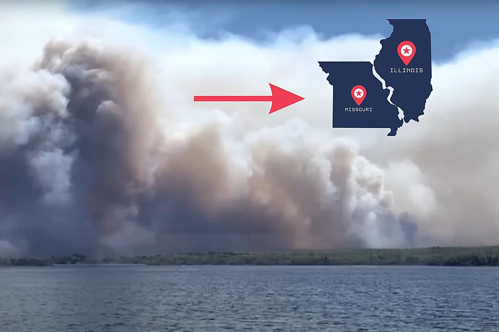 Wildfire Smoke Over Illinois &#038; Missouri Monday from a New Place