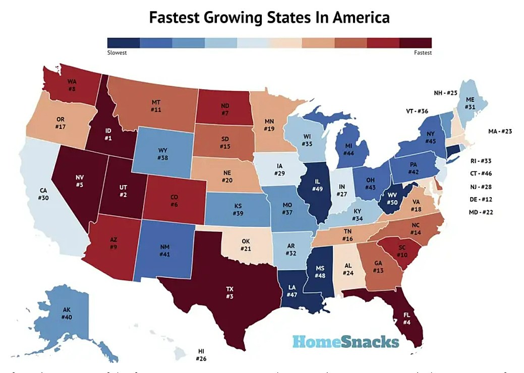 Illinois Now Officially One of the Slowest Growing States in US