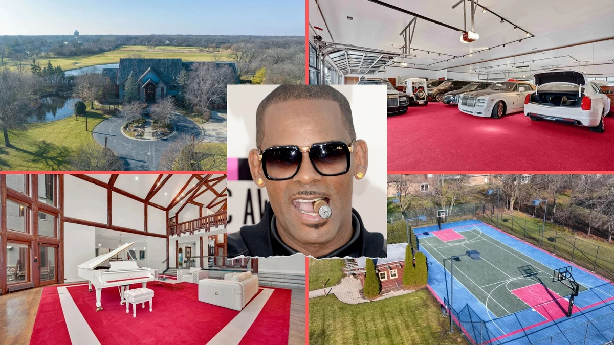22 Pics of R Kelly's Crazy Former Olympia Fields, Illinois Estate