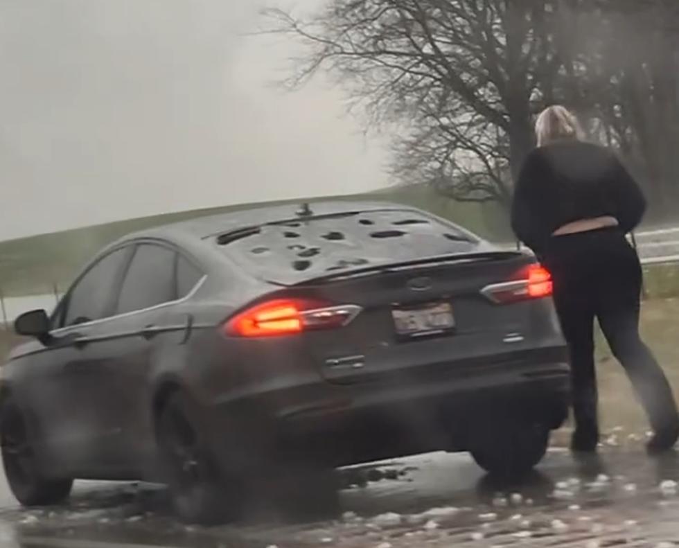 Softball-Sized Hail Destroys 100 Windshields on I-55 in Illinois