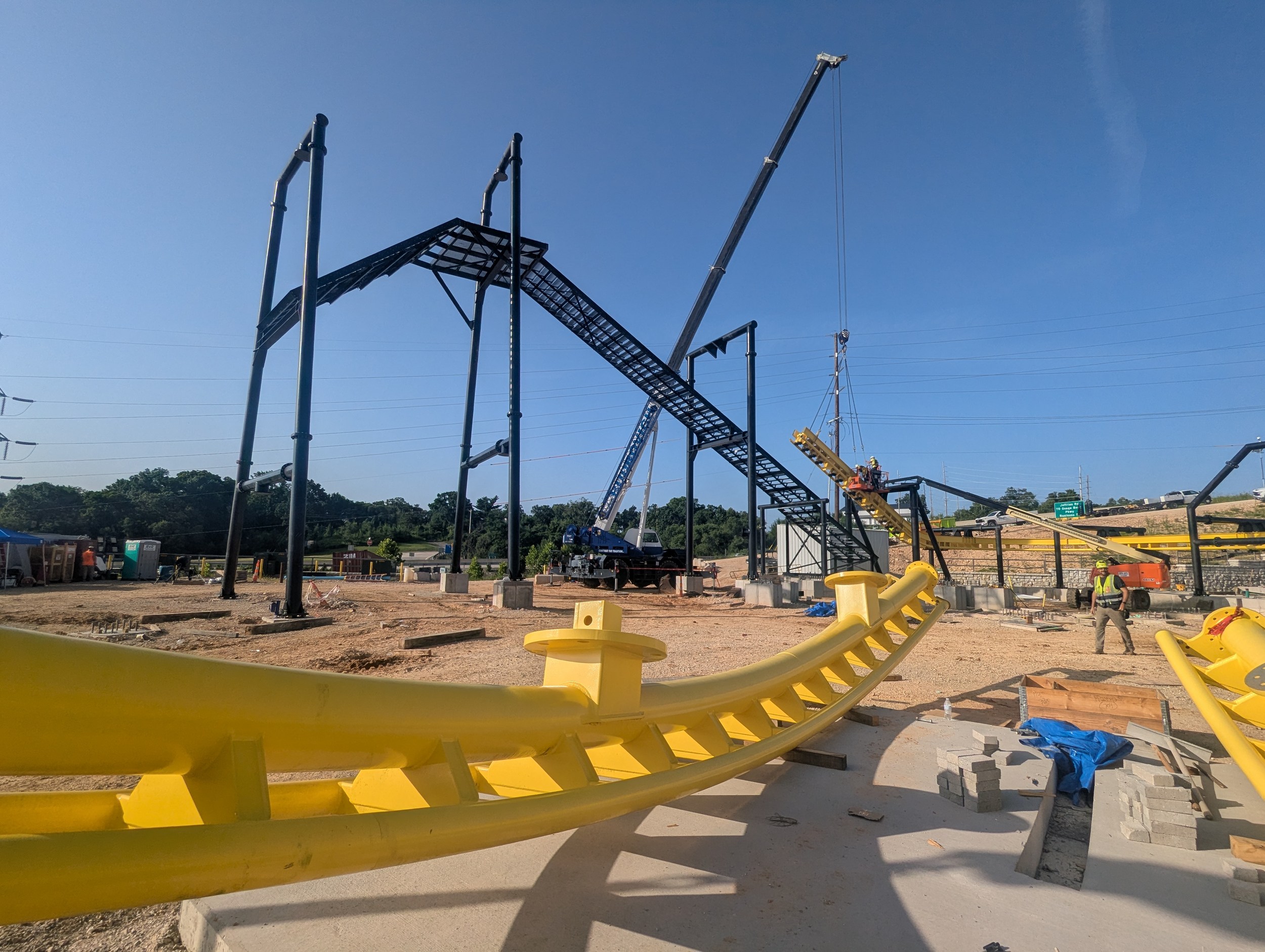 See the New Dragon Run Coaster Rising at Oasis Ozarks