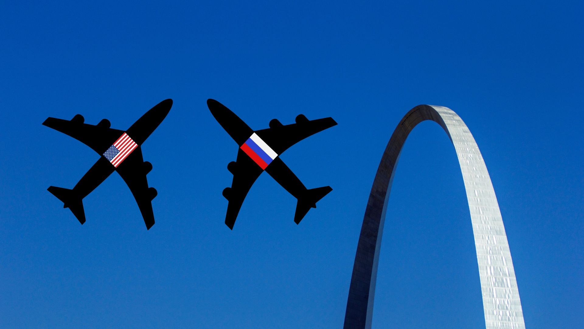 Doomsday Plane Over St. Louis as Russian Doomsday Plane Flies