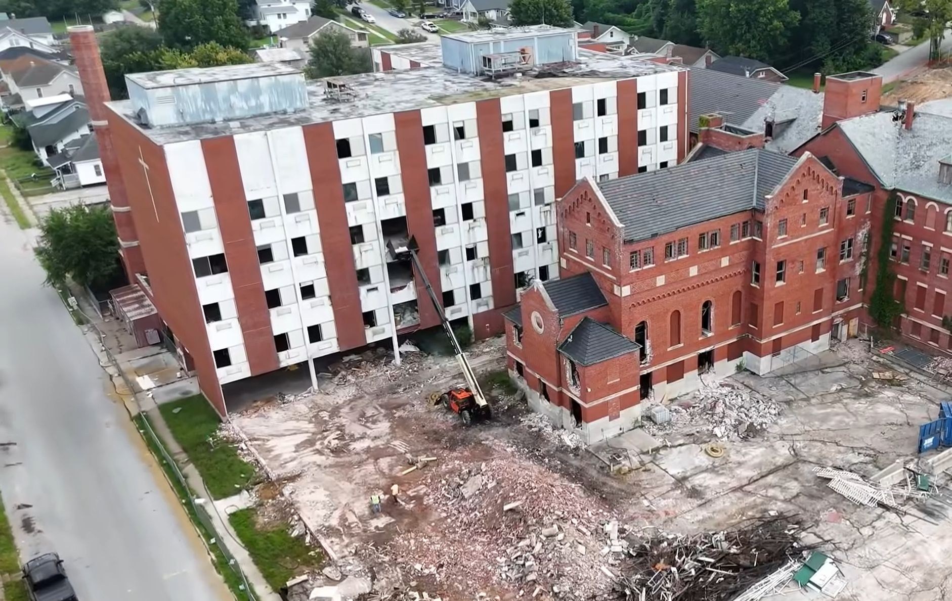 Video Captures Demolition of Hannibal’s St. Elizabeth’s Hospital