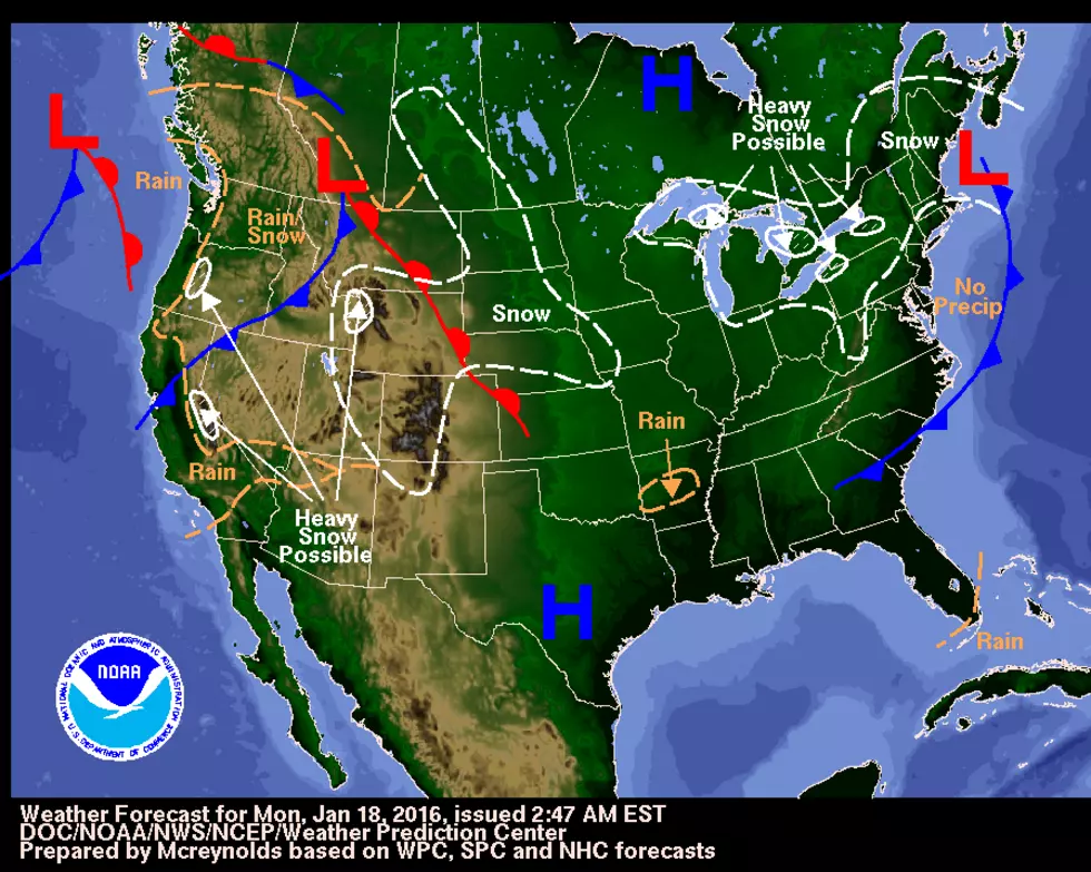 Up to Four Inches of Snow Expected by Mid Week