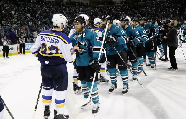 Sharks End Blues Season With 5-2 Win in Game 6