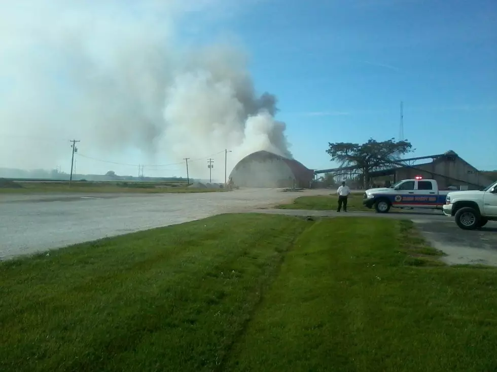 Fire Damages Ag Warehouse south of Quincy