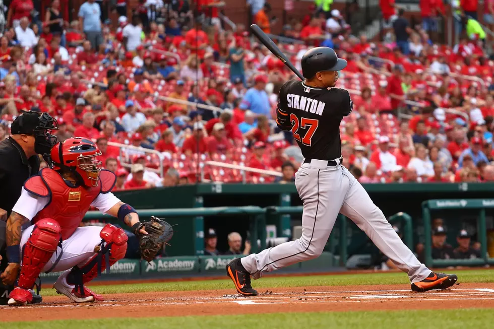 Stanton homers twice to lead Marlins past Cardinals 9-6