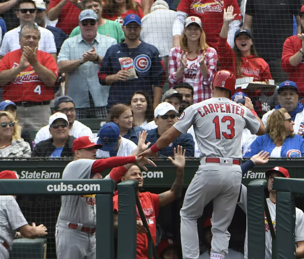 Carpenter homers in 6th straight, Cards top Cubs for split