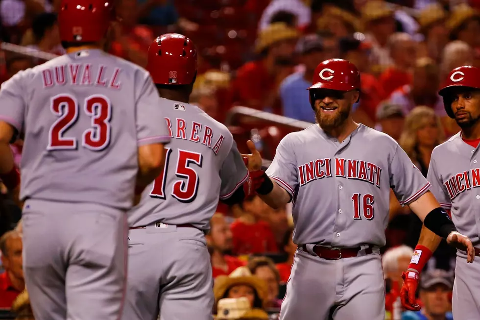 Gennett, Herrera homer to lead Reds past Cardinals, 9-1