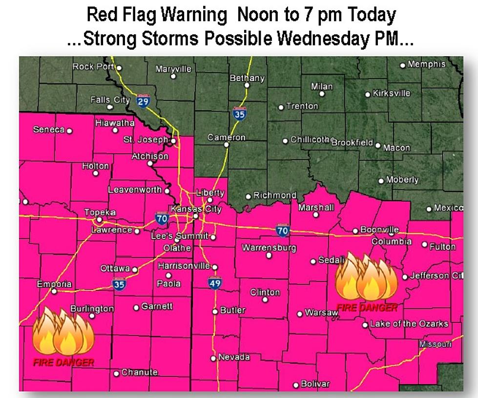 Red Flag Warning In Effect Today and Tonight